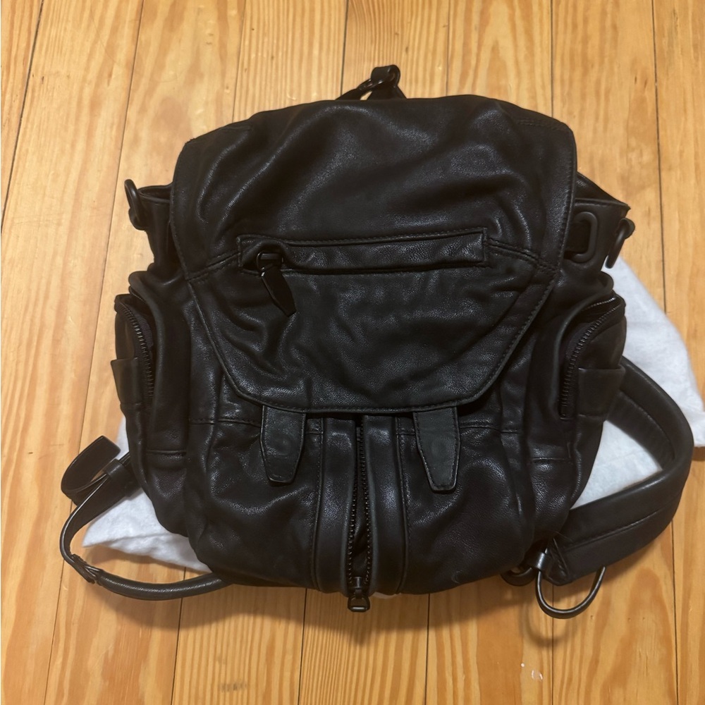 Alexander Wang Black Leather Backpack